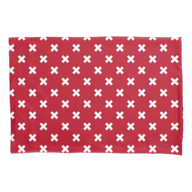 Pontos de cruz brancos em vermelho (Frente)