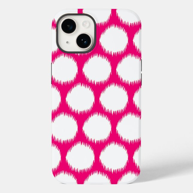 Pontos de Ikat do Moods Asiáticos Rosa (Verso)