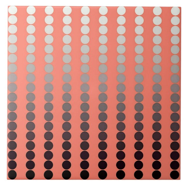 Pontos de Satin - coral e pewter (Frente)
