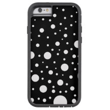 Pontos dos círculos Design preto e branco