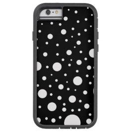 Pontos dos círculos Design preto e branco