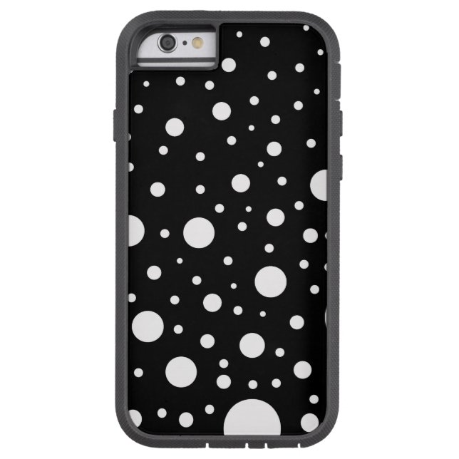 Pontos dos círculos Design preto e branco (Verso)