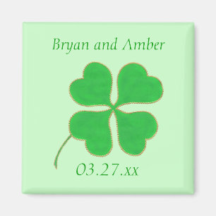 Pontos Dourados do trevo verde, imã salve o dia