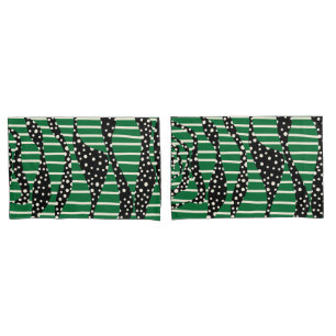 Pontos e faixas 2 - Verde, creme e preto
