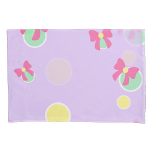 pontos e laços pastel suave