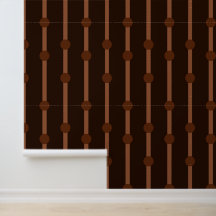 Pontos e Listras Geométricas Marrons Minimalistas