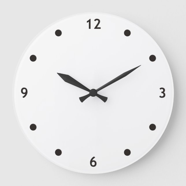 Pontos e números da face do relógio - carimbo bran (Frente)