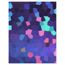 Pontos em Azul e Turquesa - mosaico