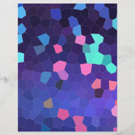 Pontos em Azul e Turquesa - mosaico