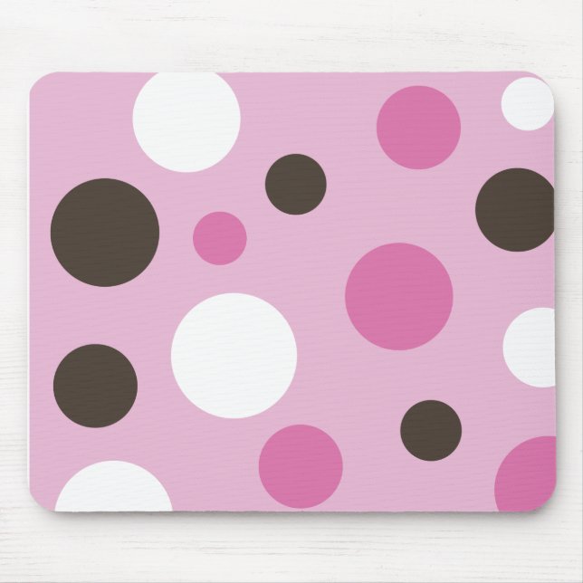 Pontos Mousepad cor-de-rosa (Frente)