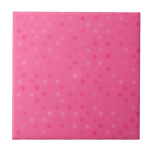 pontos polka rosa quente e rosa francês