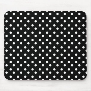 Pontos preto e branco Mousepad