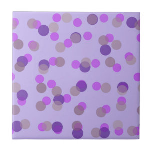 pontos rosa, bege e roxo
