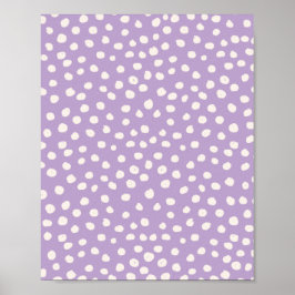 Pontos roxos Pontos de impressão animal