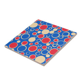 Pontos Vermelhos E Azuis Em Azul