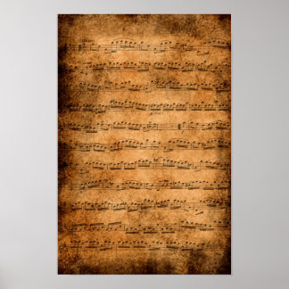 Pontuação musical - poster