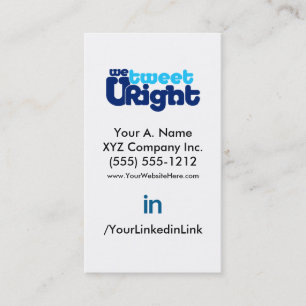 Pontuação WTURiteB 2.0 do Cartão de visita de p