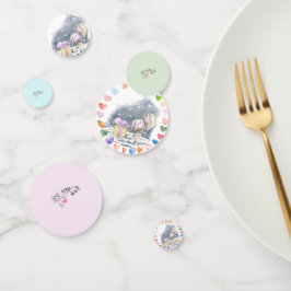 Pony Party Tischkonfetti für Pferdemädchen