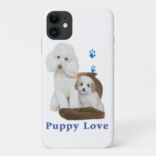 Poodle dog cachorrinho, capas de iphone de casaco