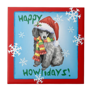 Poodle Miniatura Feliz Howliday