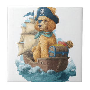 Poodle Pirata � Cão Marinho Engraçado