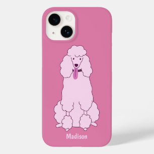 Poodle Rosa de Texto Personalizado