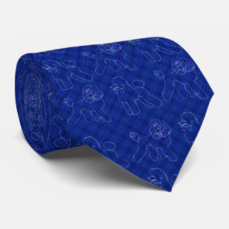 Poodles com Gravata Azul