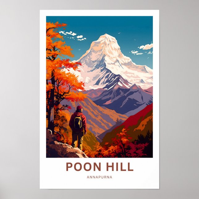 Poonhill Annapurna Viagem Impressão (Frente)