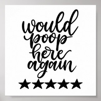 Poop aqui de novo Impressão