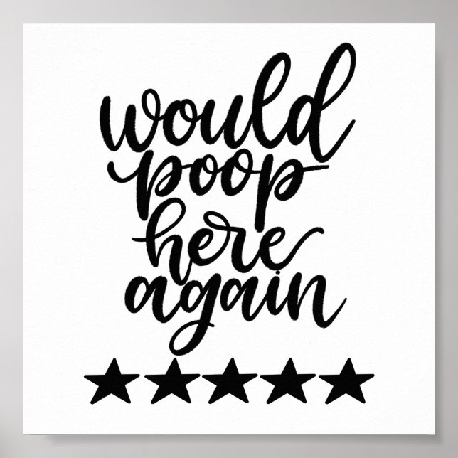 Poop aqui de novo Impressão (Frente)