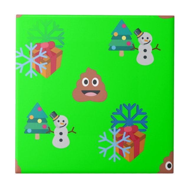 poop emoji de natal (Frente)