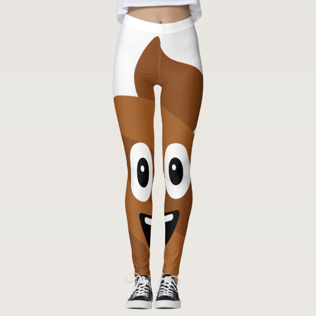 Poop Emoji Leggings (Frente)