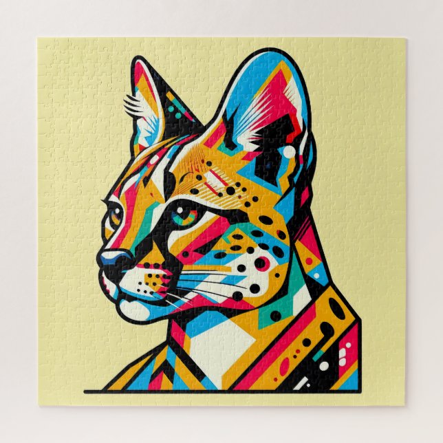 Pop Animal Art 600 Piece Quebra-cabeça (Vertical)