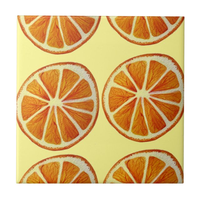 Pop art alaranjado suculento do teste padrão da (Frente)