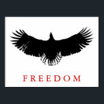 Pop Art Freedom Eagle Landing Poster<br><div class="desc">Imagens Motivacionais da Liberdade e Coragem - Águias Sem Corantes - Imagens da Águia Americana Bald - Caras Cabeças de Águia Patriótica, Águias Voadoras, Águia Desembarque</div>