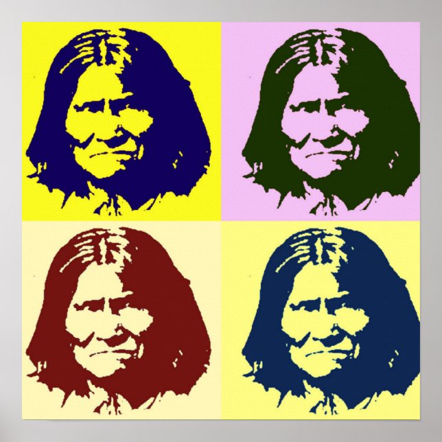 Pop Art Geronimo Poster - Luta pela Liberdade (Frente)