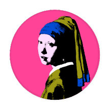 POP Art Girl with a Pearl Earring