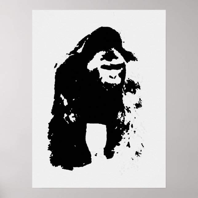 Pop Art Gorilla Poster (Frente)