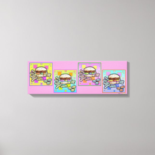 Pop Art HAMBURGER Gallery Canvas (Frente)
