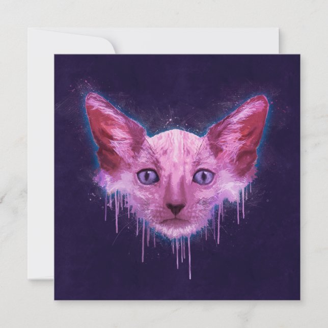 Pop Art Lykoi Werewolf Cat (Frente)