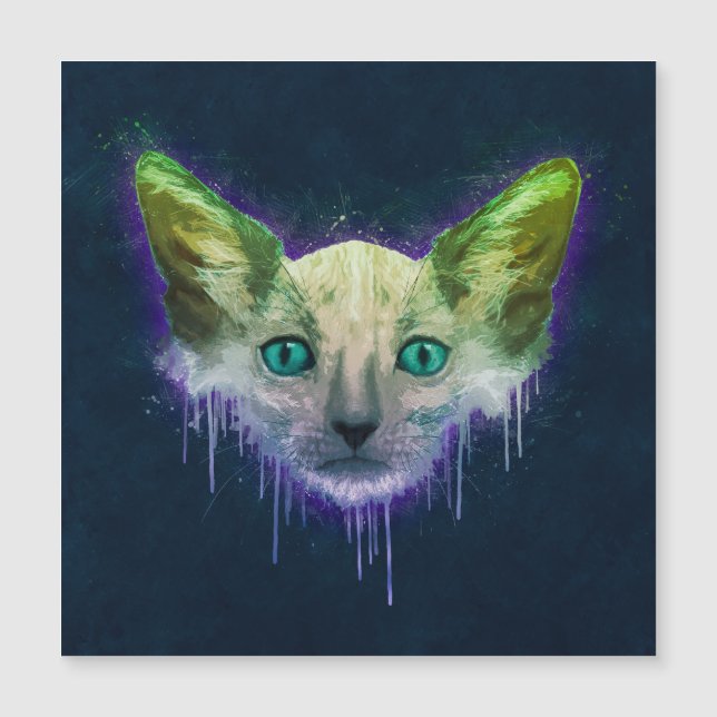 Pop Art Lykoi Werewolf Cat (Frente)