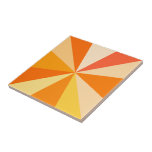 Pop Art moderno dos anos 60, Raios Geométricos Fun<br><div class="desc">Esta design de pop de arte,  inspirada na década de 60,  tem raios laranja psíquicos brilhantes/explosões de sol a disparar num padrão geométrico. Esse design funk,  minimalista e ultra-mod tem doze raios em diferentes tons de laranja. É groovy,  querida.</div>