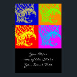 Pop Art Motivation Aim Cote Basball Impressão<br><div class="desc">Eu Adoro Este Jogo. Esportes populares - Imagem de bola de basquete.</div>