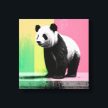 Pop Art Panda Stretch Canvas<br><div class="desc">Pop Art Panda #0001 Para Panda e Arte Pop / Amantes Minimalistas De Arte. Brilhe seu dia com este prazer decorativo para a casa!</div>