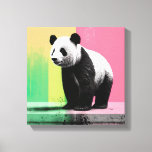 Pop Art Panda Stretch Canvas<br><div class="desc">Pop Art Panda #0001 Para Panda e Arte Pop / Amantes Minimalistas De Arte. Brilhe seu dia com este prazer decorativo para a casa!</div>