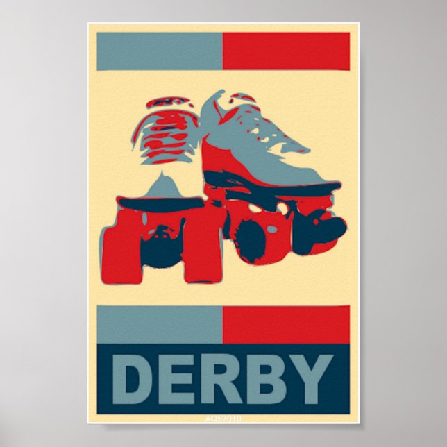 Pop Art Patriótico Derby Poster (Frente)