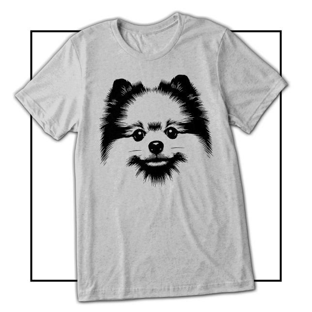 Pop Art Pomeranian For Pomeranian Dog Lovers (Pop Art Pomeranian For Pomeranian Dog Lovers Tri-Blend Shirt)
