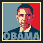 POP ART POSTER OBAMA<br><div class="desc">Retrato de Barack Obama como Presidente Eleitor com um efeito poster ao estilo de pop com o seu nome em negrito sob o seu retrato. Barack Hussein Obama II é um político norte-americano que atuou como 44 dos Estados Unidos entre 2009 e 2017.</div>