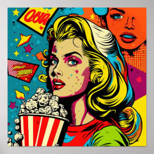 Pop Art Poster - Todas As Raparigas Americanas Com