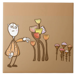 Pop art retro que recolhe flores